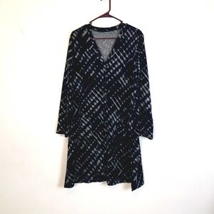 Long Blue Plaid Cardigan